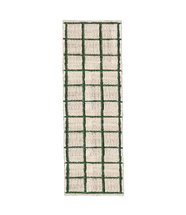 Layered  Layered Strata Jute Vloerkleed green