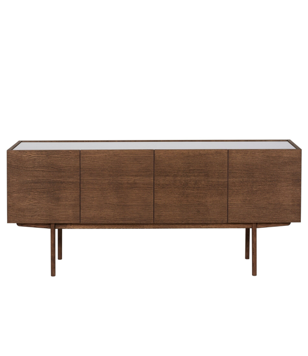 Asplund  Asplund Luc Deluxe Sideboard American walnut - clear glass