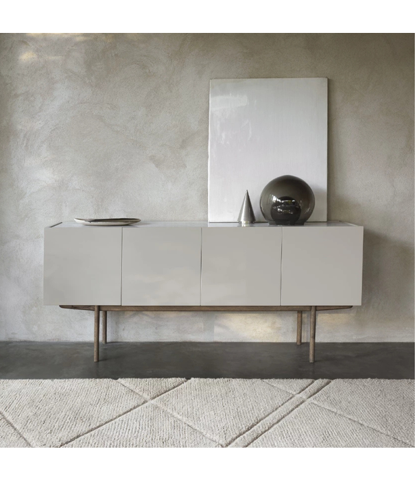 Asplund  Asplund Luc Deluxe Dressoir Amerikaans walnoot - clear glass