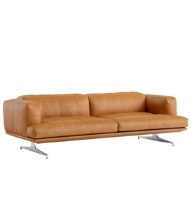 Inland AV23 3-zits Bank cognac Noble leer