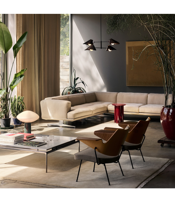 &Tradition &Tradition Inland AV32 pouf, cognac Noble leather