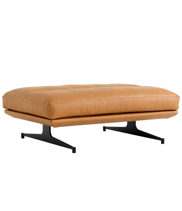 &Tradition Inland AV32 pouf, cognac Noble leather