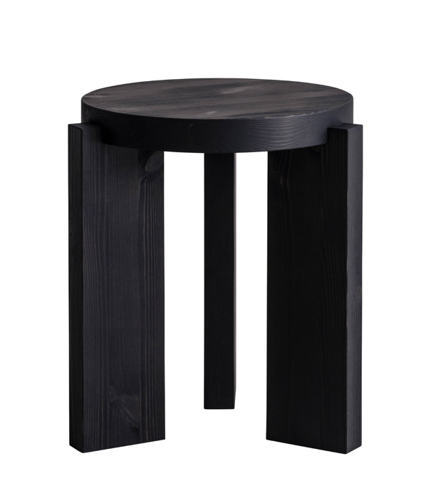 Vaarnii Vaarnii 001 stool solid black pine