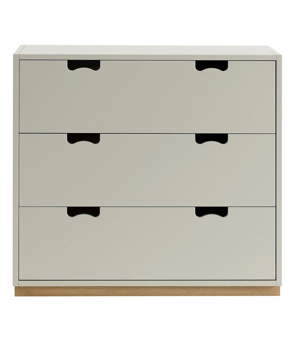 Asplund  Asplund Snow A3 Drawer Cabinet , oak plinth