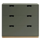 Asplund Snow A3 Drawer Cabinet , oak plinth