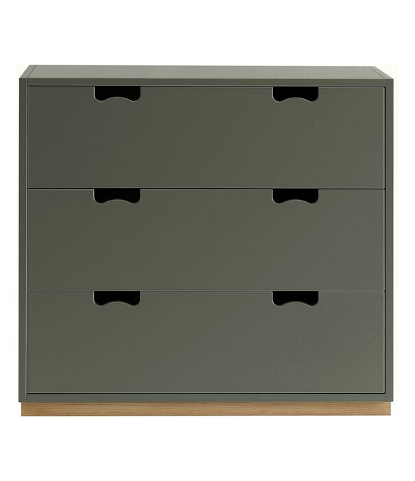 Asplund  Asplund Snow A3 Drawer Cabinet , oak plinth