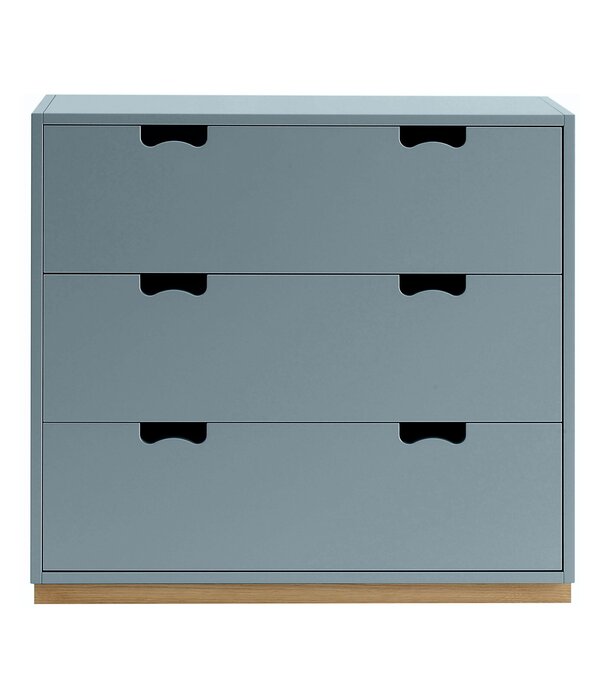 Asplund  Asplund Snow A3 Drawer Cabinet , oak plinth