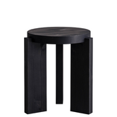 Vaarnii 001 stool solid black pine