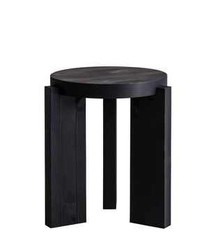 001 Stool black pine