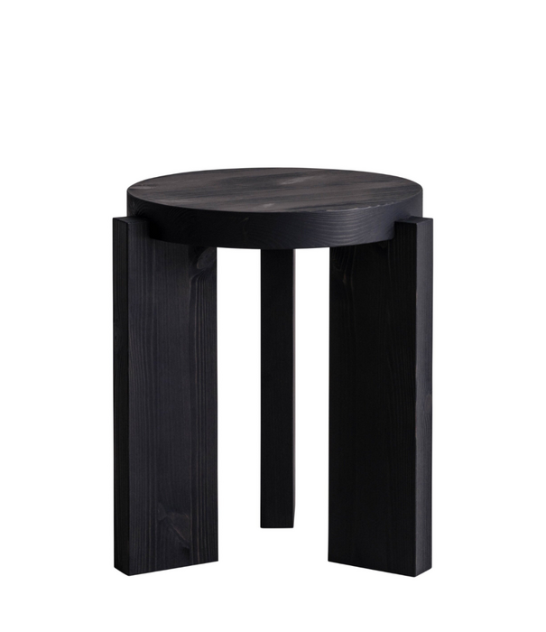 Vaarnii Vaarnii 001 stool solid black pine