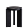 Vaarnii 001 stool solid black pine