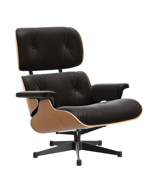 Vitra  Eames Lounge Chair kersenhout, chocolate premium F leer