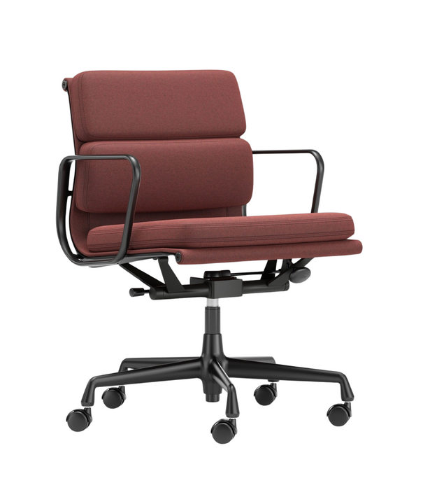 Vitra  Soft Pad Chair EA 217 deep black, fabric Cosy 2