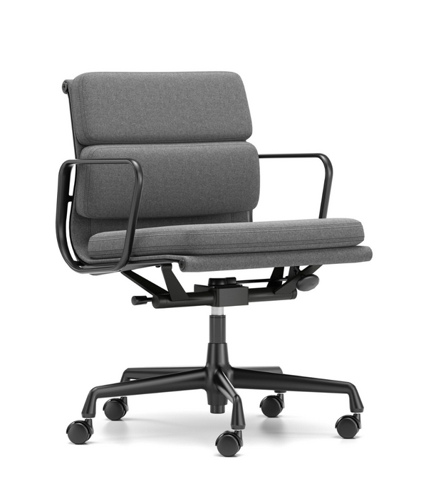 Vitra  Soft Pad Chair EA 217 deep black, fabric Cosy 2