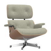Vitra Eames Lounge Chair & Ottoman kersenhout, Nubia cream
