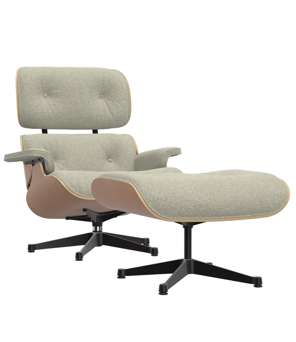 Vitra  Vitra Eames Lounge Chair & Ottoman kersenhout, Nubia cream