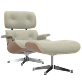 Vitra Eames Lounge Chair & Ottoman cherry, Nubia cream