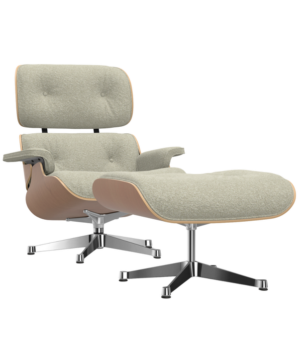 Vitra  Vitra Eames Lounge Chair & Ottoman cherry, Nubia cream