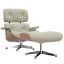 Vitra Eames Lounge Chair & Ottoman kersenhout, Nubia cream