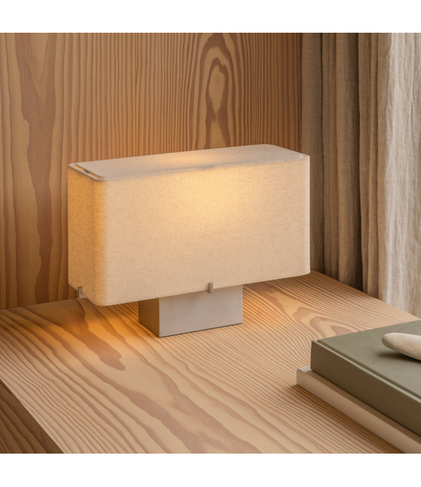 Audo Audo Nonna Tafellamp aluminium, sand kap