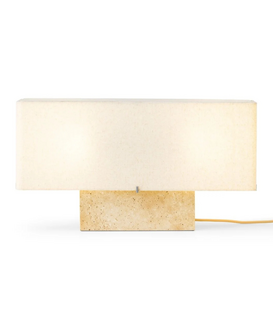 Audo Nonna Table Lamp travertine, sand shade H30