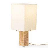 Audo Nonna Table Lamp travertine, sand shade 49cm