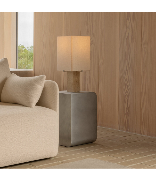 Audo Audo Nonna Table Lamp travertine, sand shade 49cm