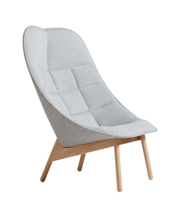 Hay  Hay Uchiwa Quilted Lounge Chair Mode 002 grey / Remix 123 grey