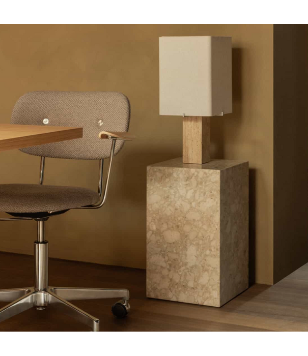 Audo Audo Nonna Table Lamp travertine, sand shade 49cm