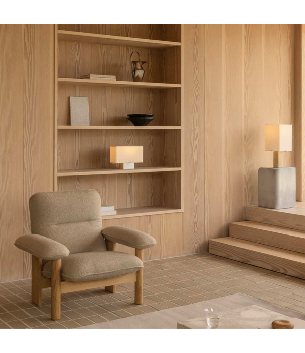 Audo Audo Nonna Table Lamp travertine, sand shade 49cm