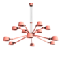 Tonone - Bolt Chandelier 12 arm