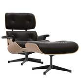 Eames Lounge Chair kersenhout, chocolate premium F leer