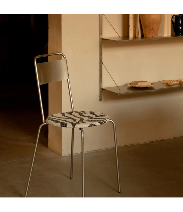 Frama  Frama Petit Rond Stoel, Zebra zitting gestoffeerd