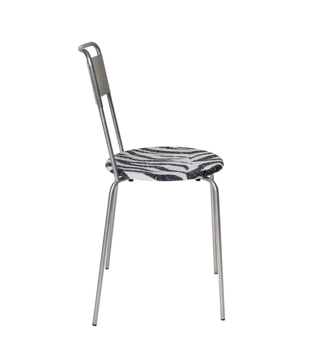 Frama  Frama Petit Rond Stoel, Zebra zitting gestoffeerd