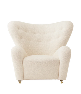 Audo The Tired Man Lounge Stoel gestoffeerd, eiken onderstel