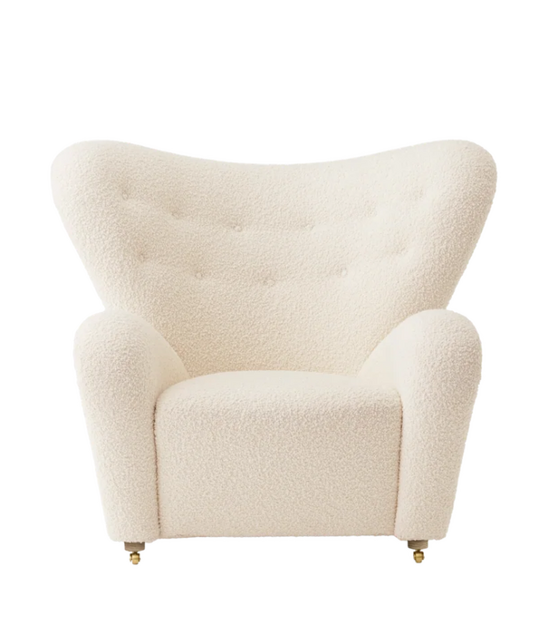 Audo Audo The Tired Man Lounge Stoel textiel, eiken onderstel