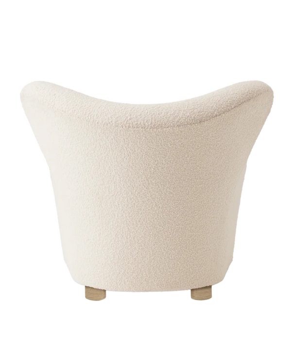 Audo Audo The Tired Man Lounge Chair textile, oak base