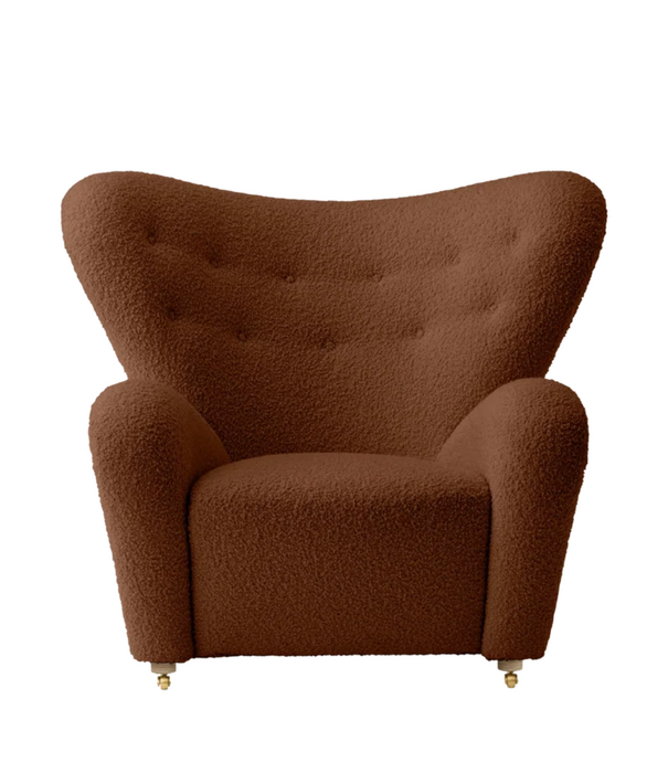 Audo Audo The Tired Man Lounge Chair textile, oak base