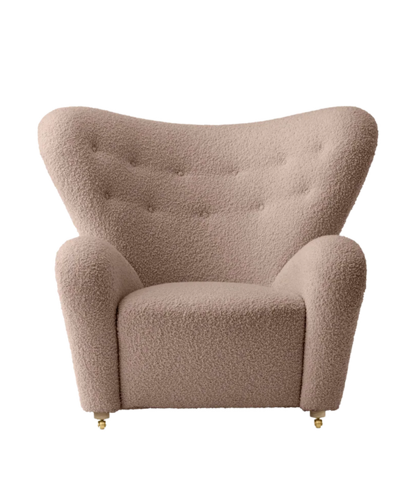 Audo Audo The Tired Man Lounge Stoel textiel, eiken onderstel