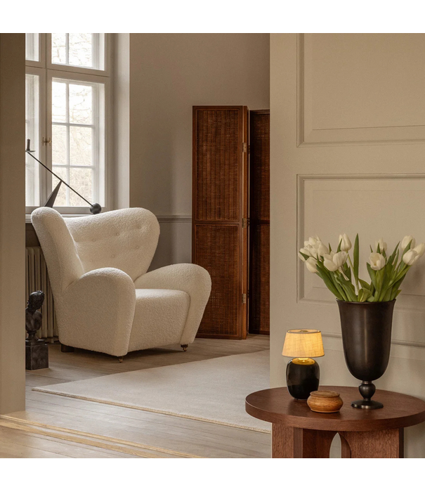 Audo Audo The Tired Man Lounge Stoel textiel, eiken onderstel