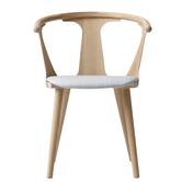 In Between SK2 Dining Chair, seat upholstered
