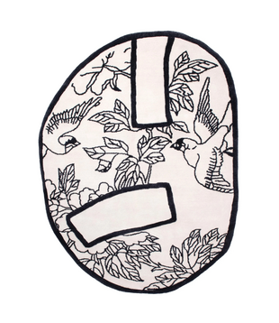 Haus Üger Shape of a Break Vloerkleed black