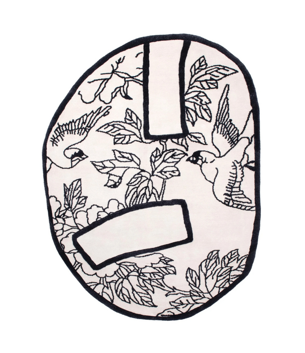 Haus Üger Haus Üger Shape of a Break Rug black