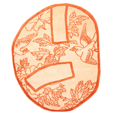 Haus Üger Shape of a Break Vloerkleed orange