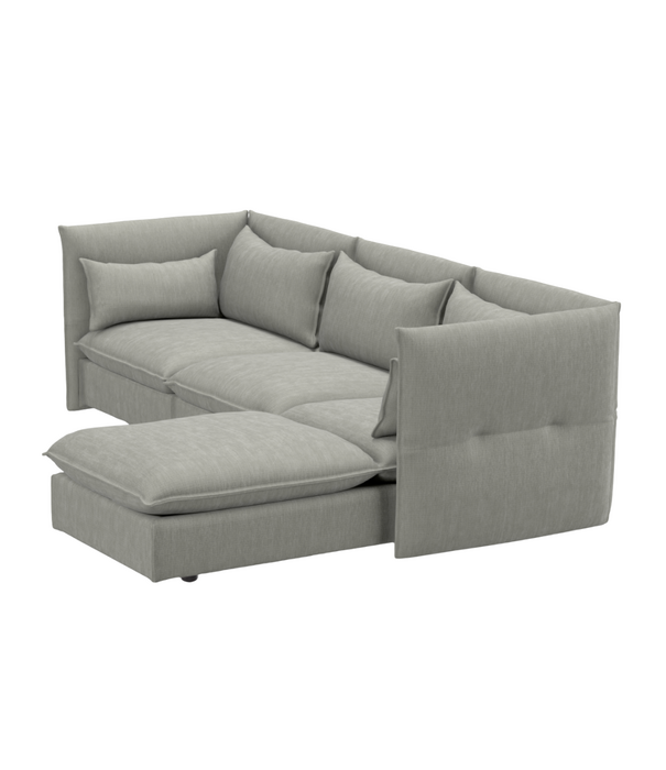 Vitra  Vitra Mariposa Hoekbank, ottoman rechts