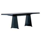 Vitra Trapèze Eettafel zwart, zwart HPL laminaat top