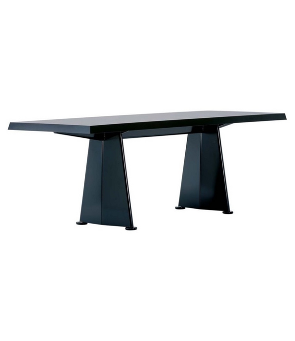 Vitra  Vitra Trapèze Dining Table black, black HPL laminate top
