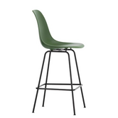 Eames Plastic Barkruk  Medium, zwart onderstel