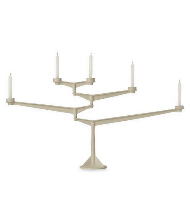 Tom Dixon  Tom Dixon Spin Candelabra putty grey beige