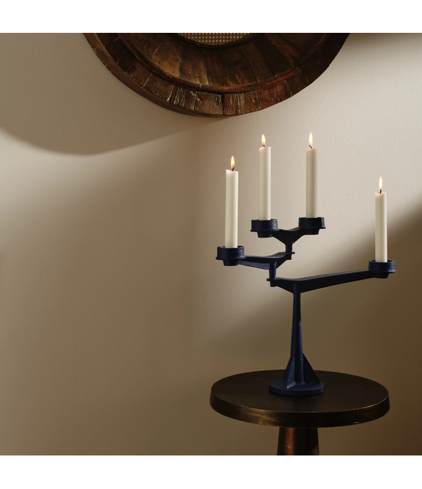 Tom Dixon  Tom Dixon  Spin Mini Kandelaar grijs beige